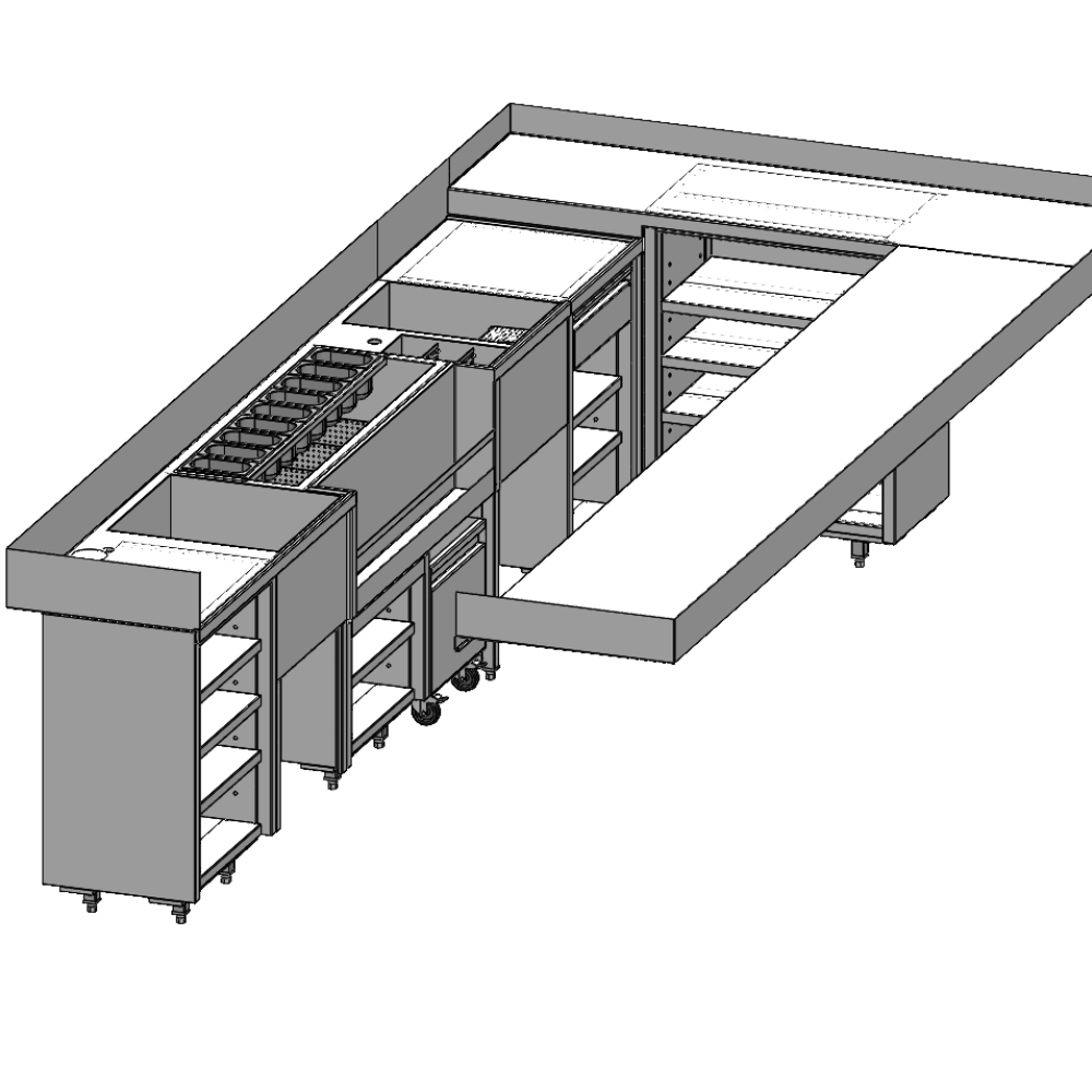 Conception bar en inox 304L alimentaire